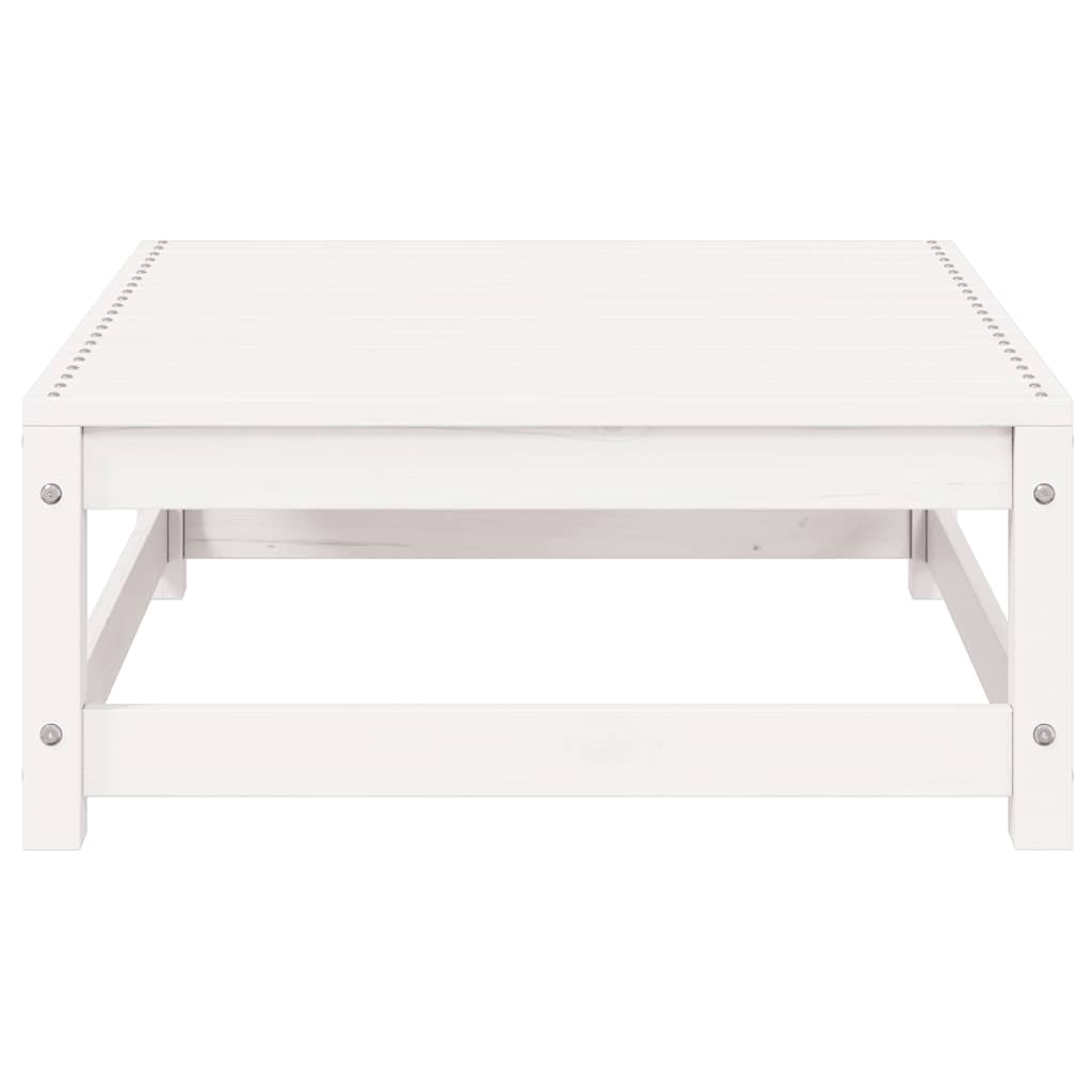 Loungegrupp 2 delar vit massiv furu