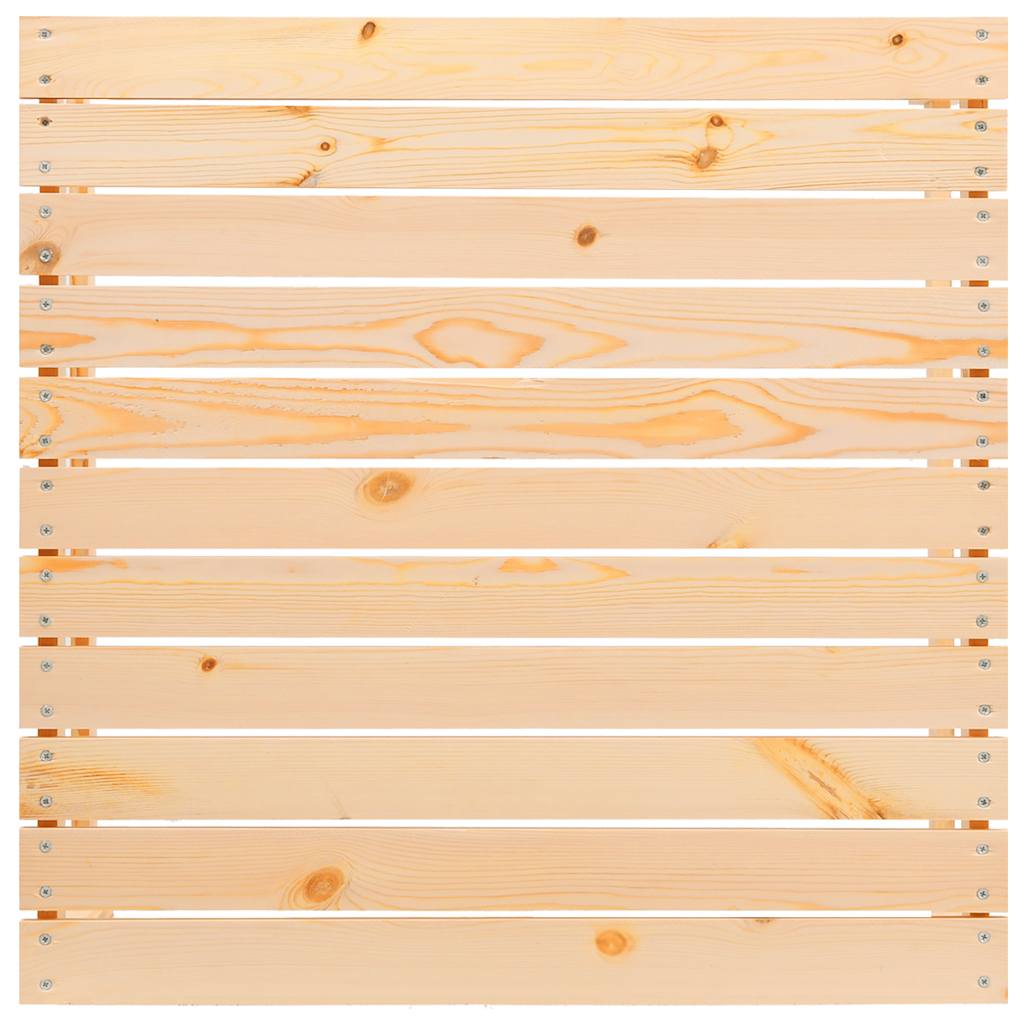 Fotpall med dyna för trädgården massiv furu