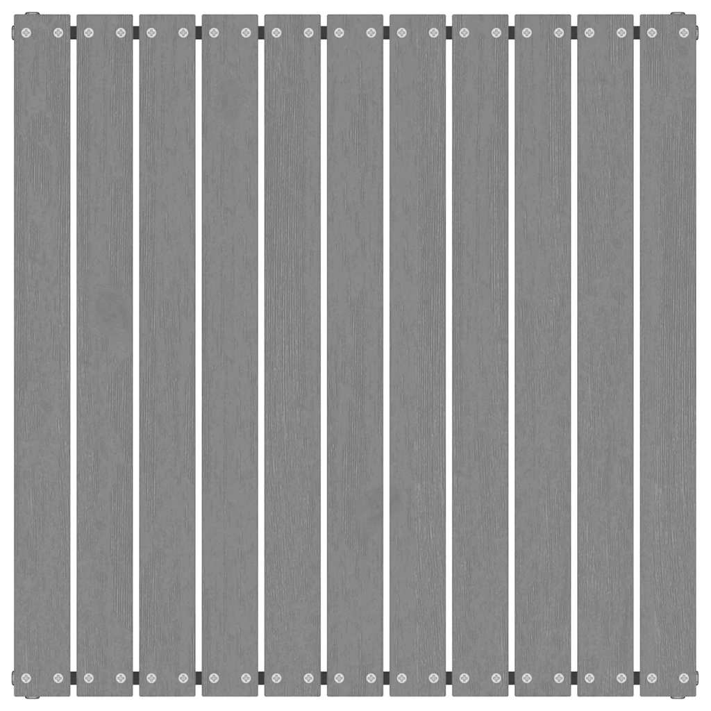 Fotpall med dyna för trädgården grå massiv furu