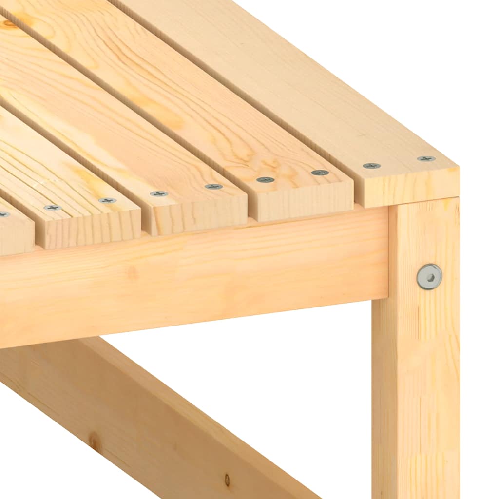 Loungegrupp med dynor 2 delar massiv furu