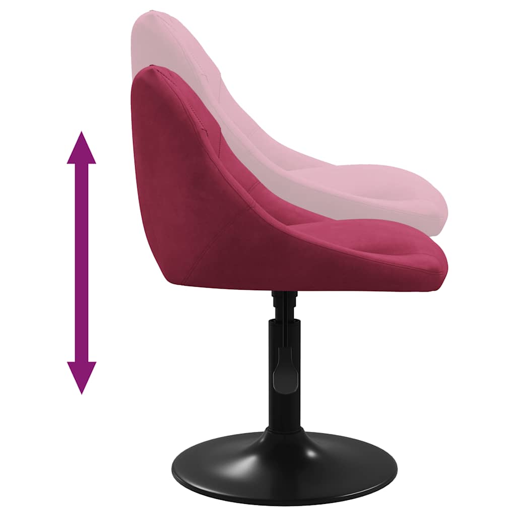 Barstol vinröd sammet