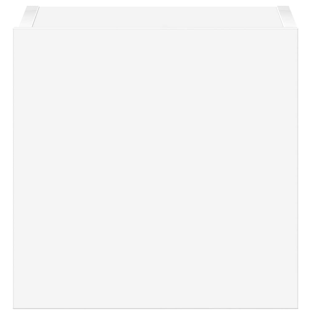 TV-skåp 3 delar vit konstruerat trä