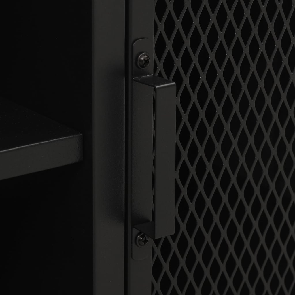 TV-skåp grå 105x36x47 cm metall och MDF