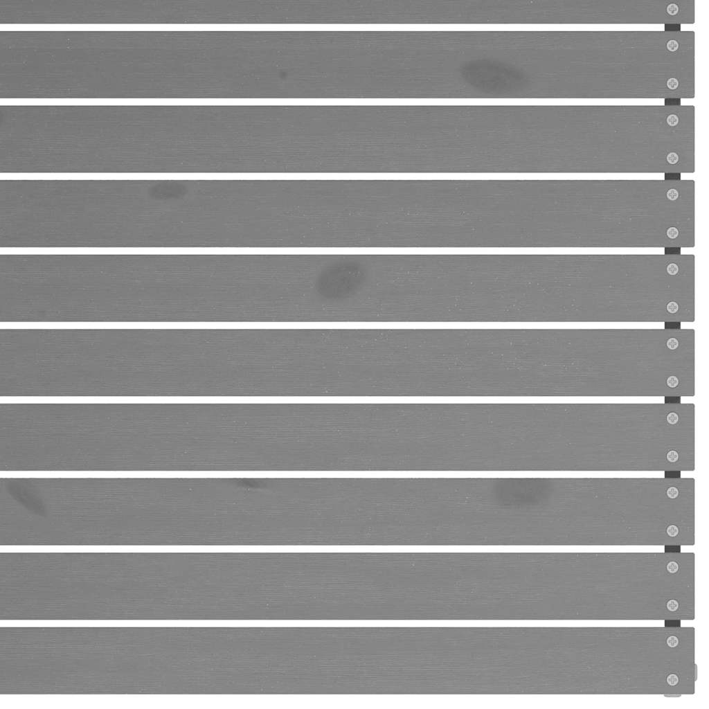 Hörnsektion till trädgårdssoffa grå massiv furu