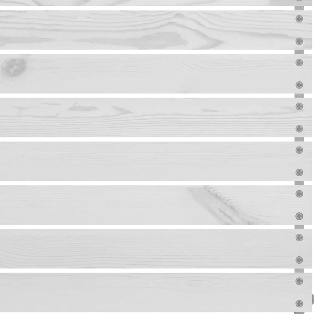 Mittensektion till pallsoffa 2 st vit massiv furu