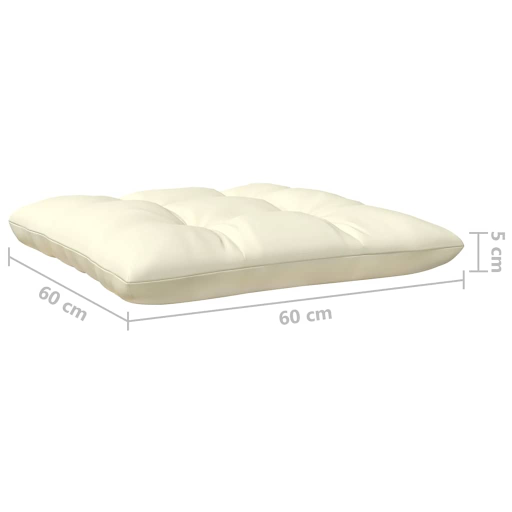 806637 vidaXL Garden Middle Sofa med kuddar Honey Brown Solid Pinewood