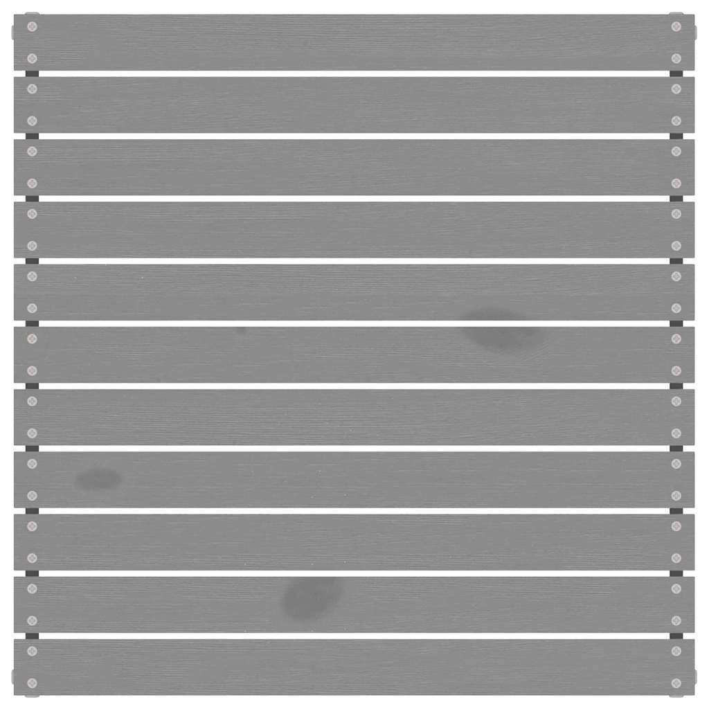 Loungegrupp med grå dynor 3 delar massiv furu