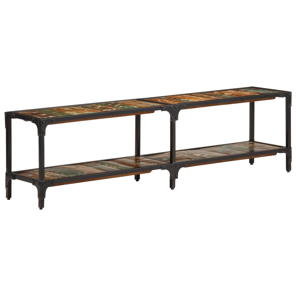 Tv-bänk 150x30x41 cm massivt återvunnet trä