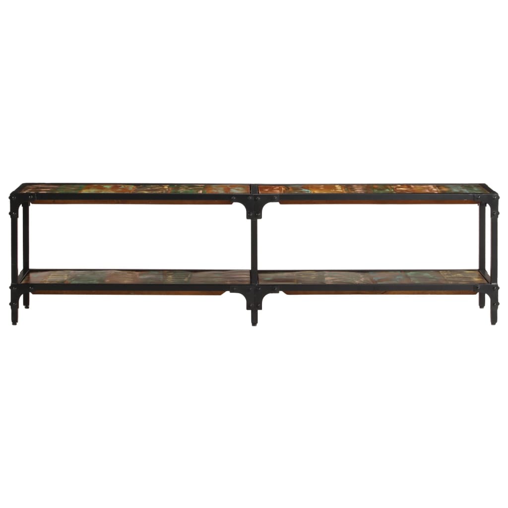 Tv-bänk 150x30x41 cm massivt återvunnet trä