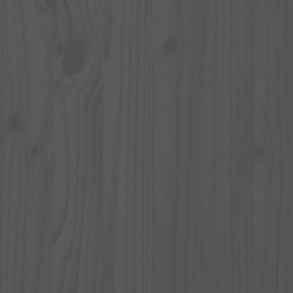 Bokhylla grå 60x35x71 cm massiv furu