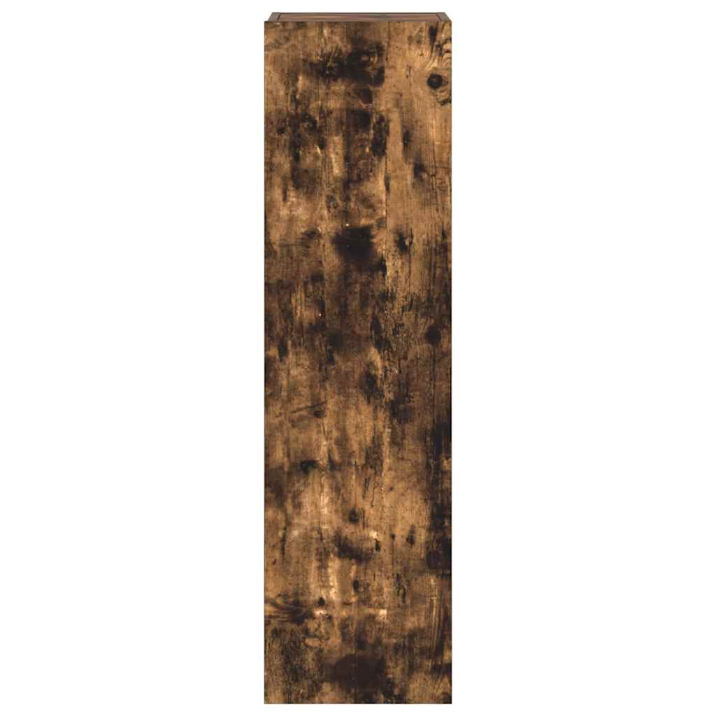 TV-skåp 3 delar rökfärgad ek konstruerat trä