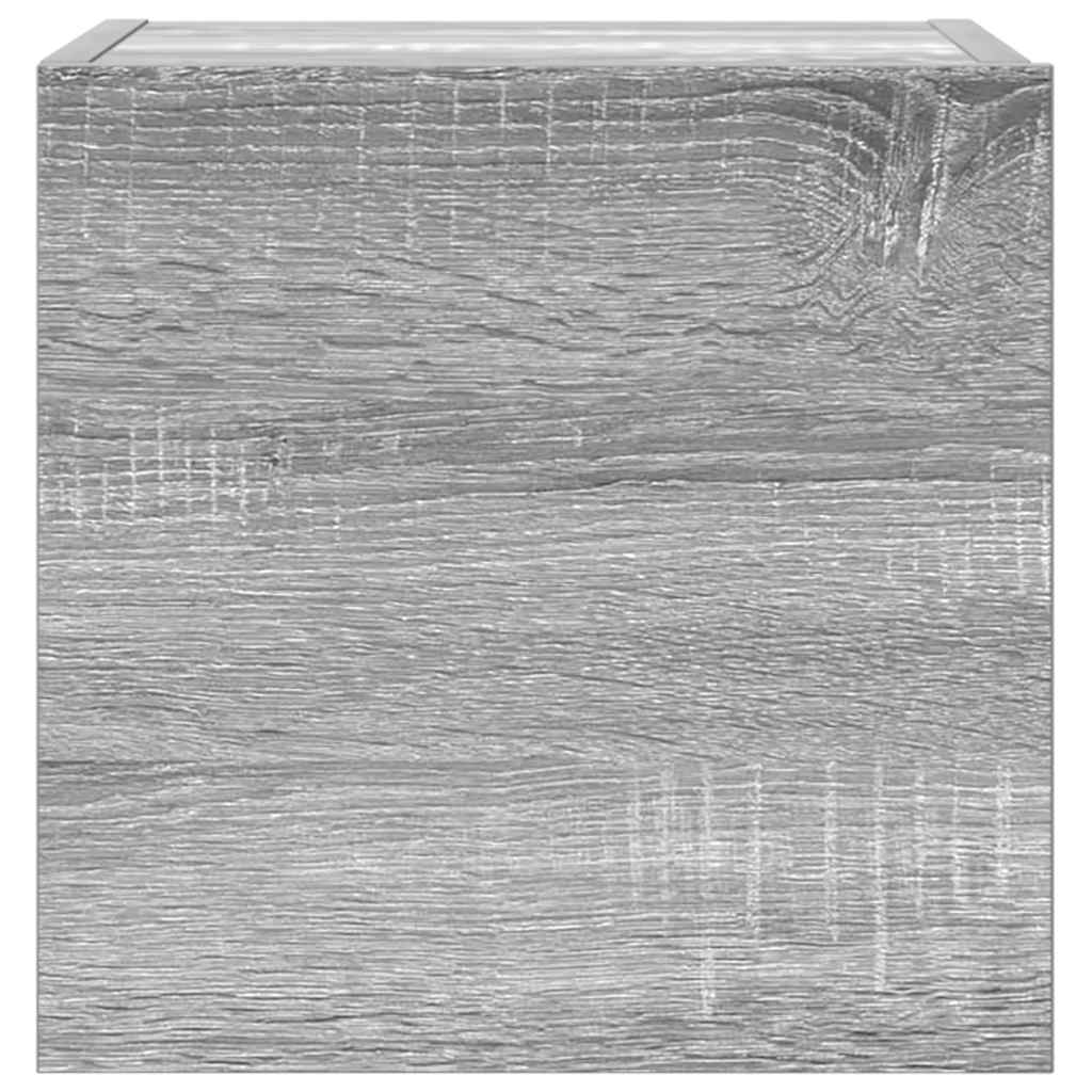 TV-skåp 3 delar grå sonoma konstruerat trä