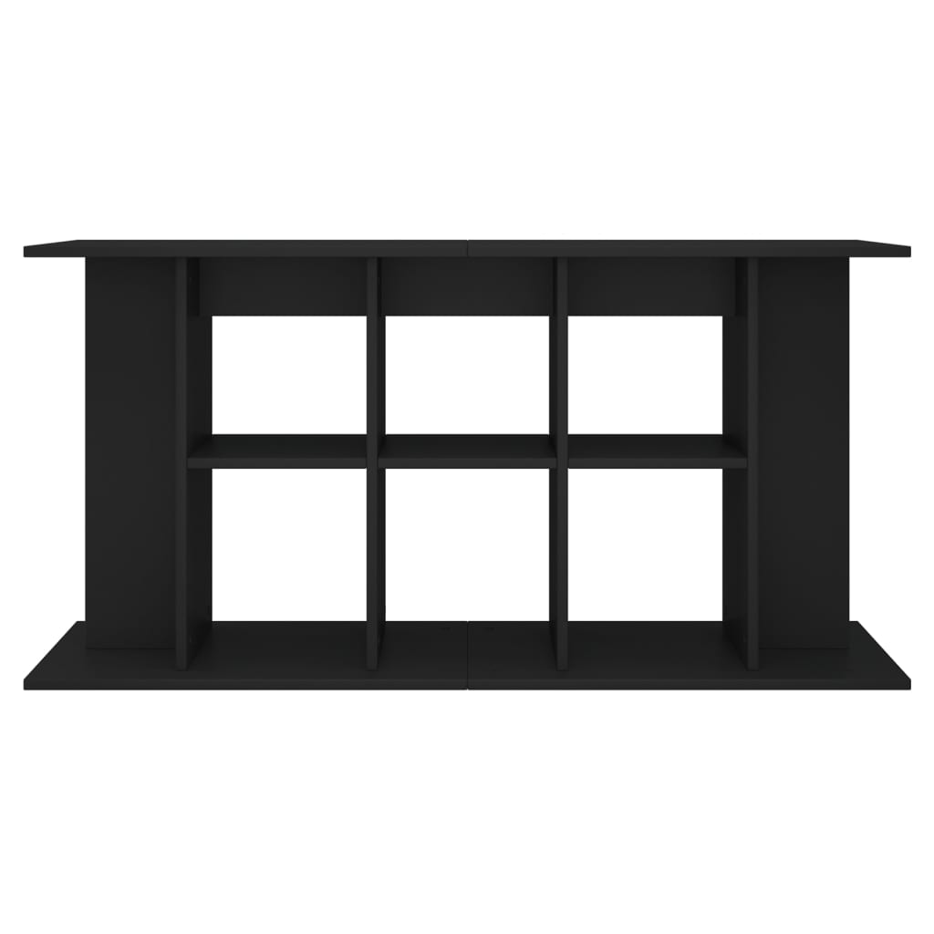 Akvariebänk svart 120x40x60 cm konstruerat trä