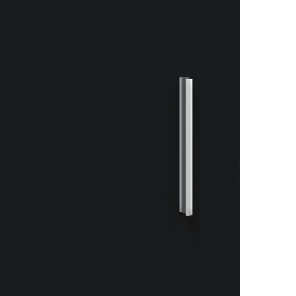 Akvariebänk svart 101x41x58 cm konstruerat trä