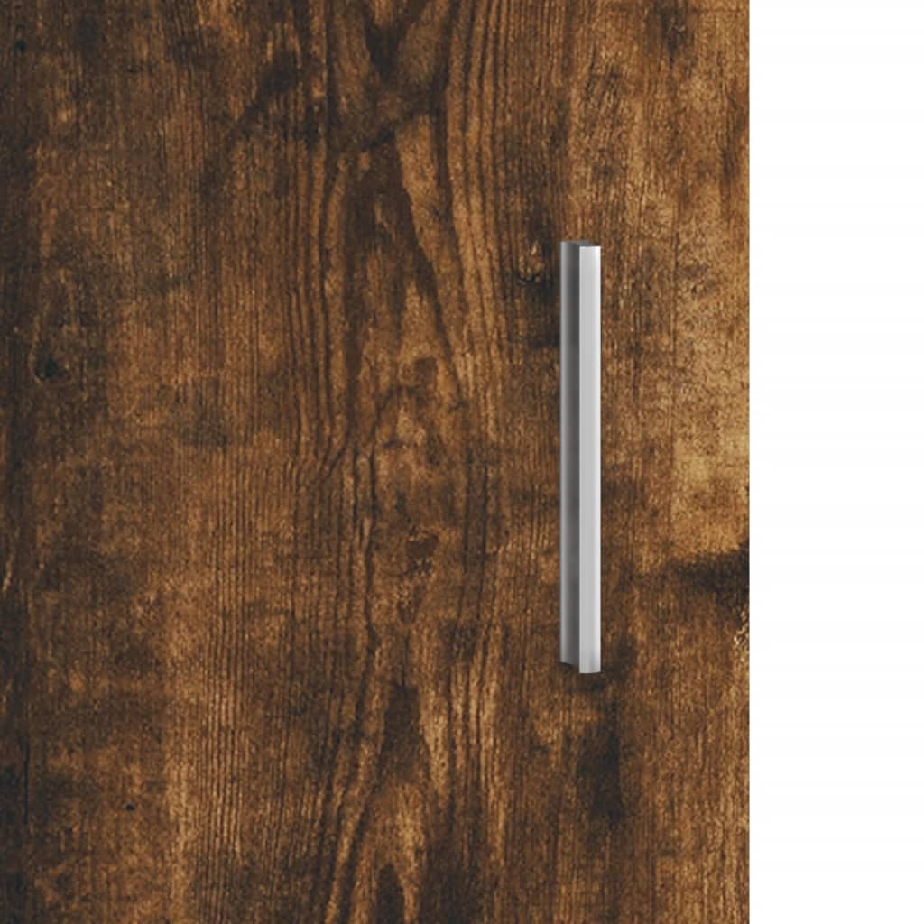 Akvariebänk rökfärgad ek 121x41x58 cm konstruerat trä