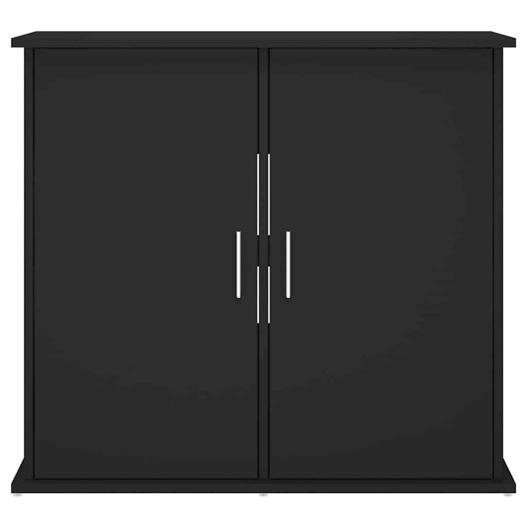Akvariebänk svart 81x36x73 cm konstruerat trä