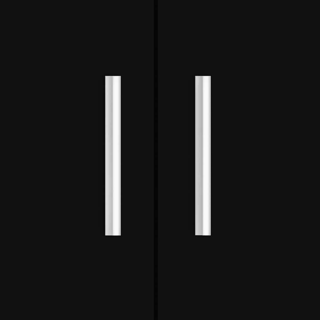 Akvariebänk svart 81x36x73 cm konstruerat trä