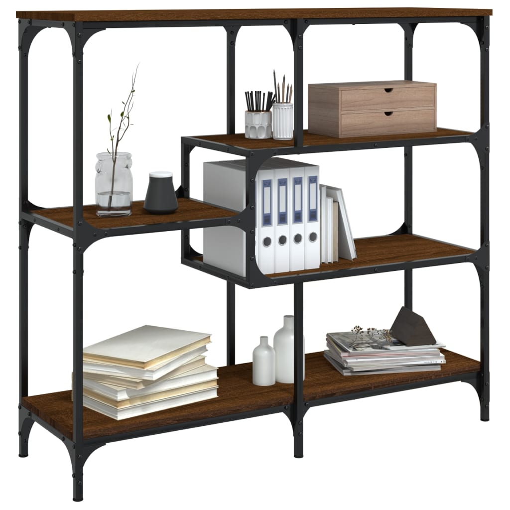 Avlastningsbord brun ek 103x32x95 cm konstruerat trä