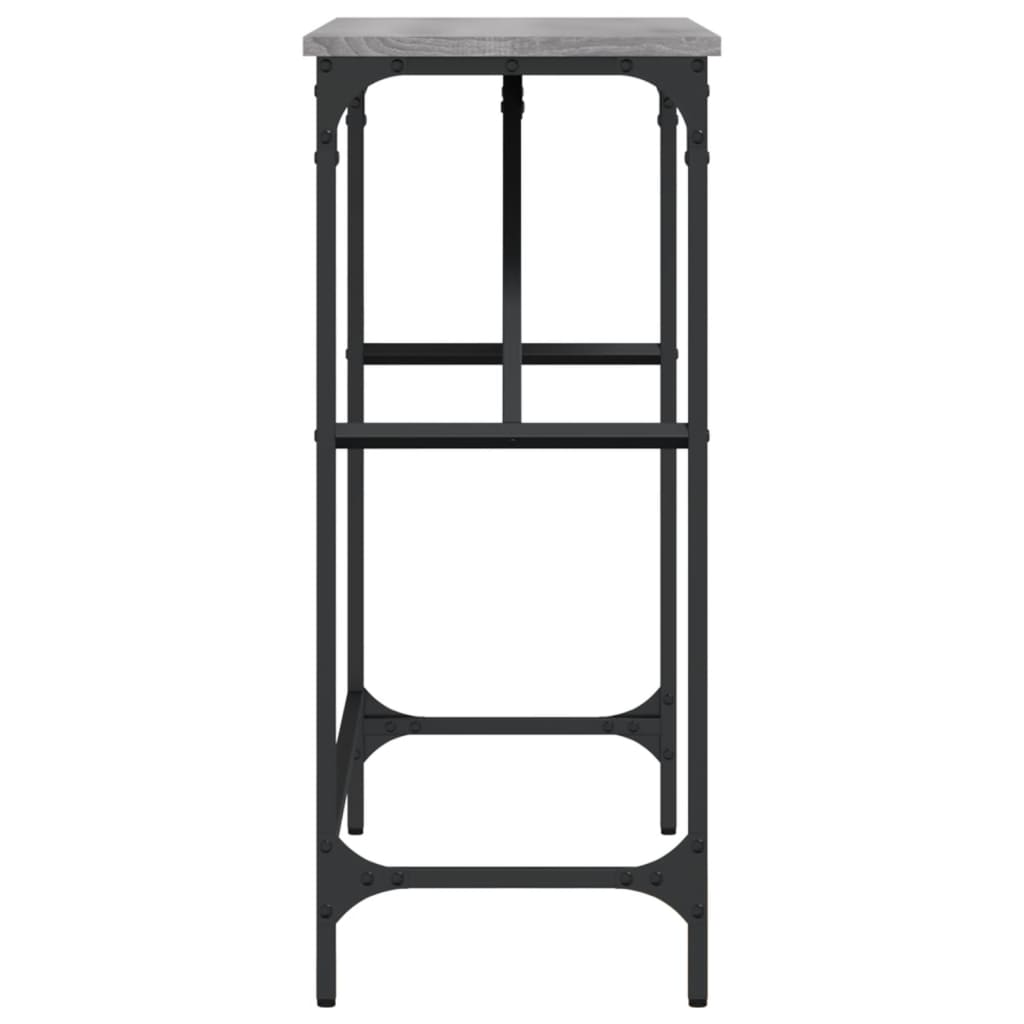 Avlastningsbord grå sonoma 100x32x75 cm konstruerat trä