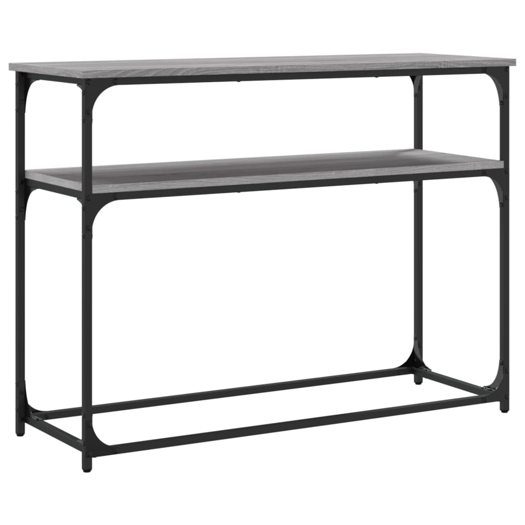 Avlastningsbord grå sonoma 100x35,5x75 cm konstruerat trä