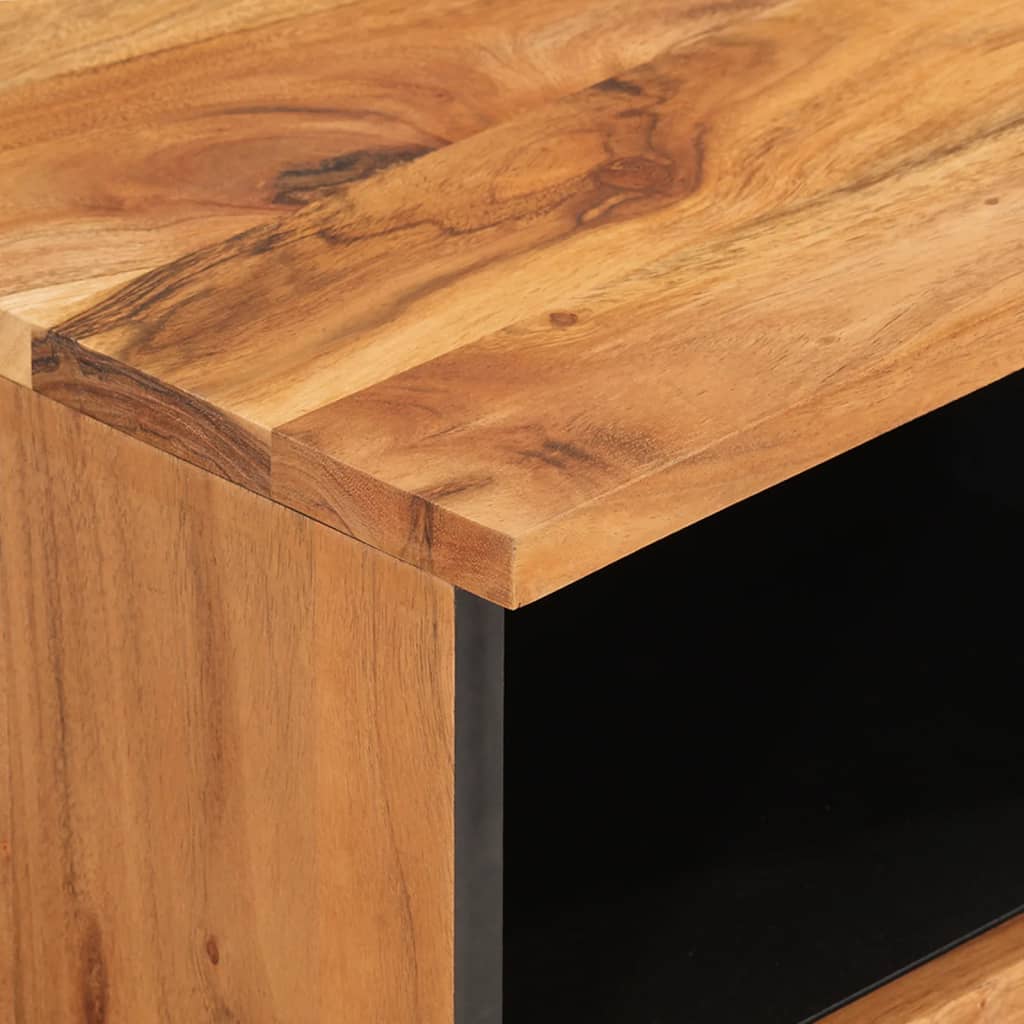 Tv-bänk 70x33x46 cm massivt akaciaträ