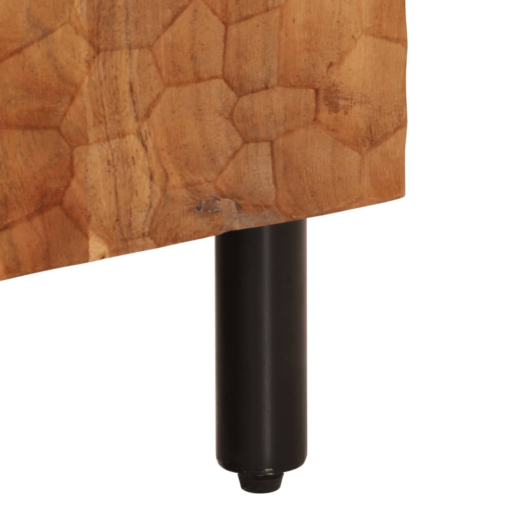 Tv-bänk 105x33x46 cm massivt akaciaträ