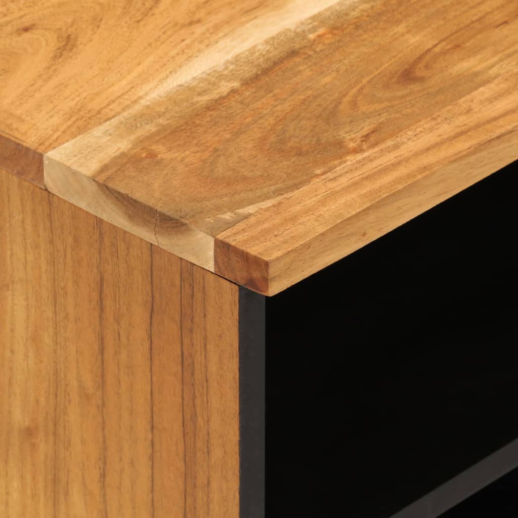 Tv-bänk 100x33x46 cm massivt akaciaträ