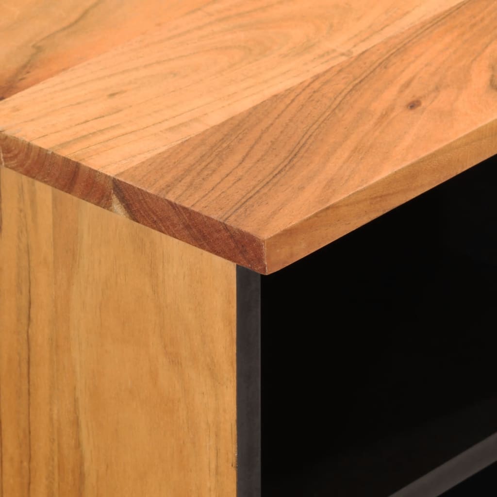 Tv-bänk 80x33x46 cm massivt akaciaträ