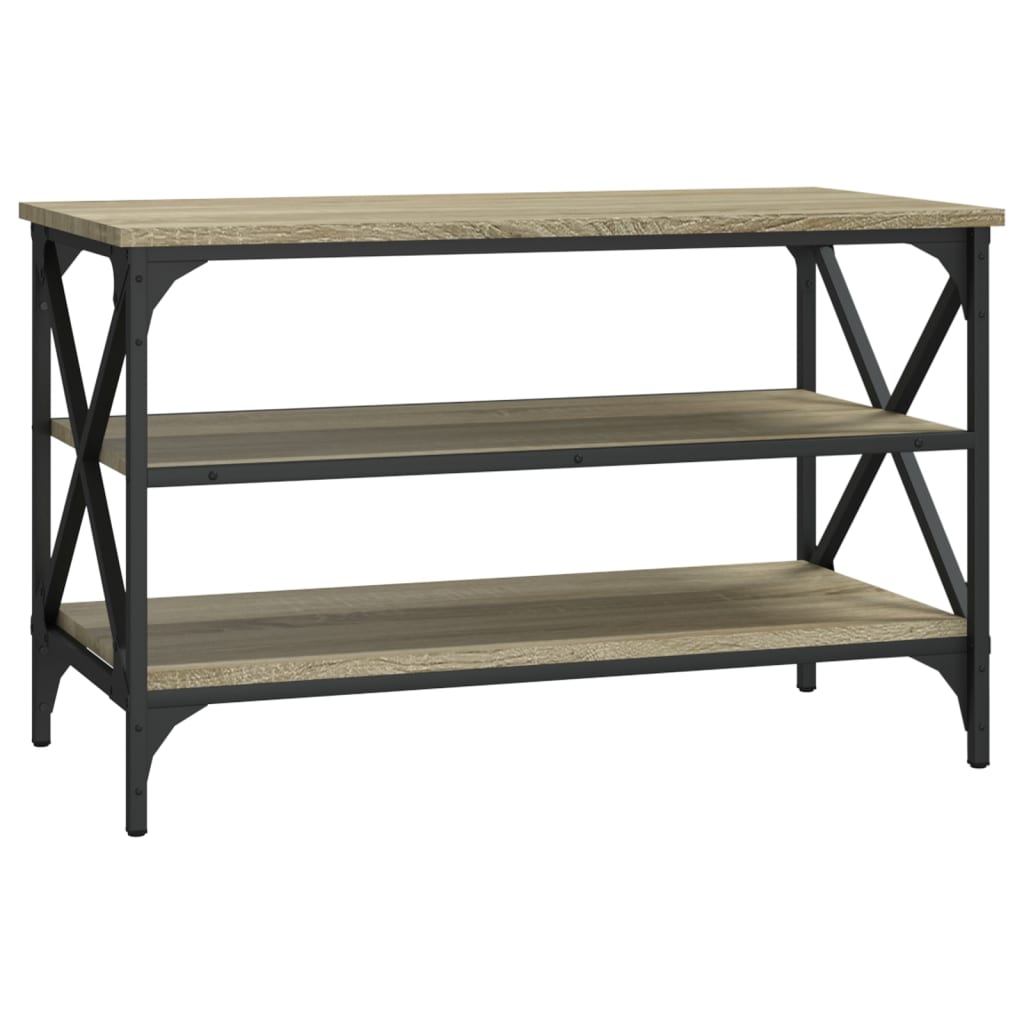 Tv-bänk sonoma-ek 80x40x50 cm konstruerat trä