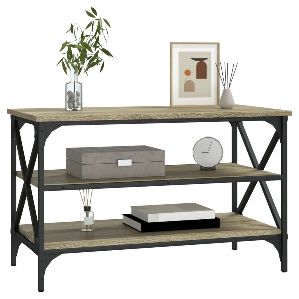 Tv-bänk sonoma-ek 80x40x50 cm konstruerat trä