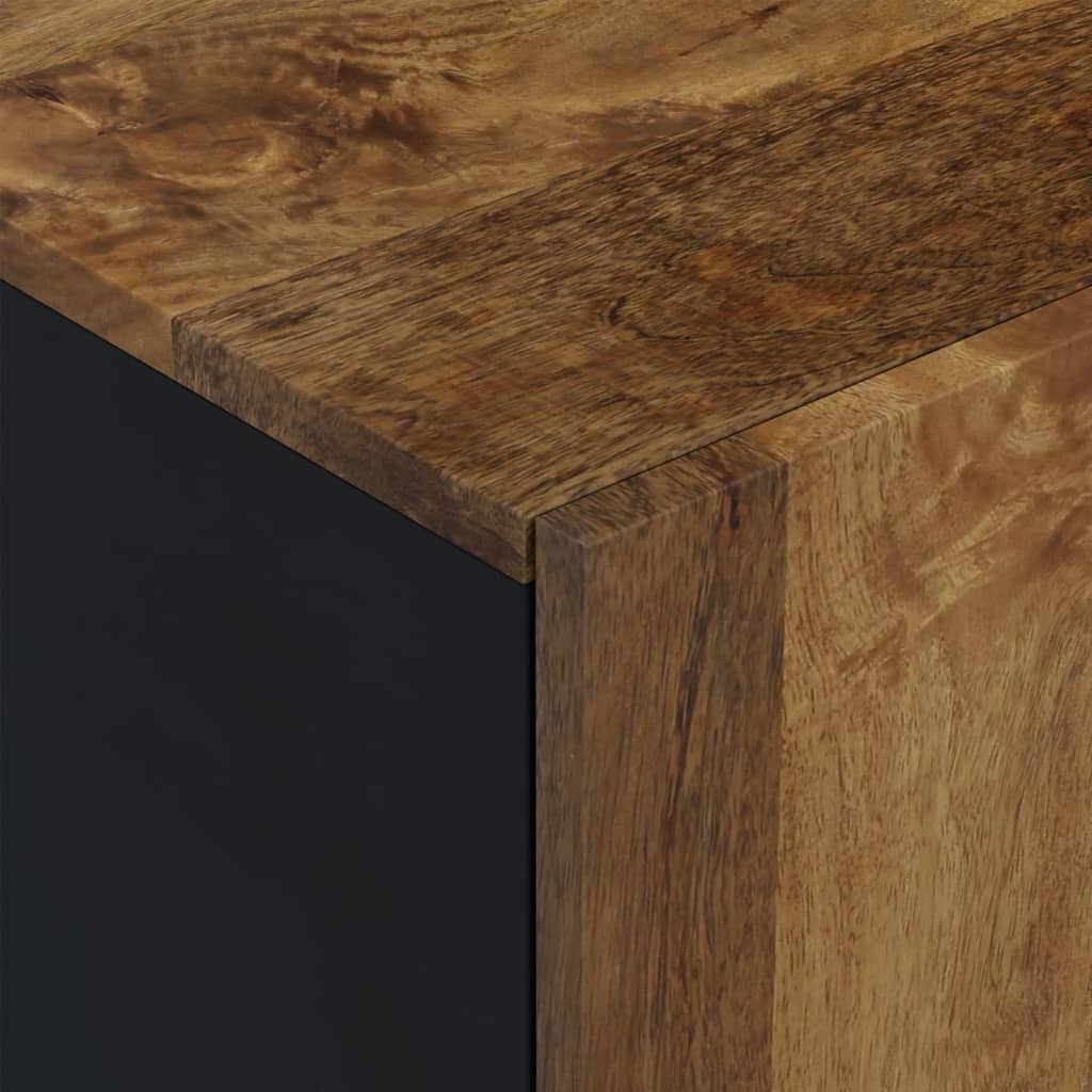 TV-skåp 80x33x46 cm massivt mangoträ och konstruerat trä