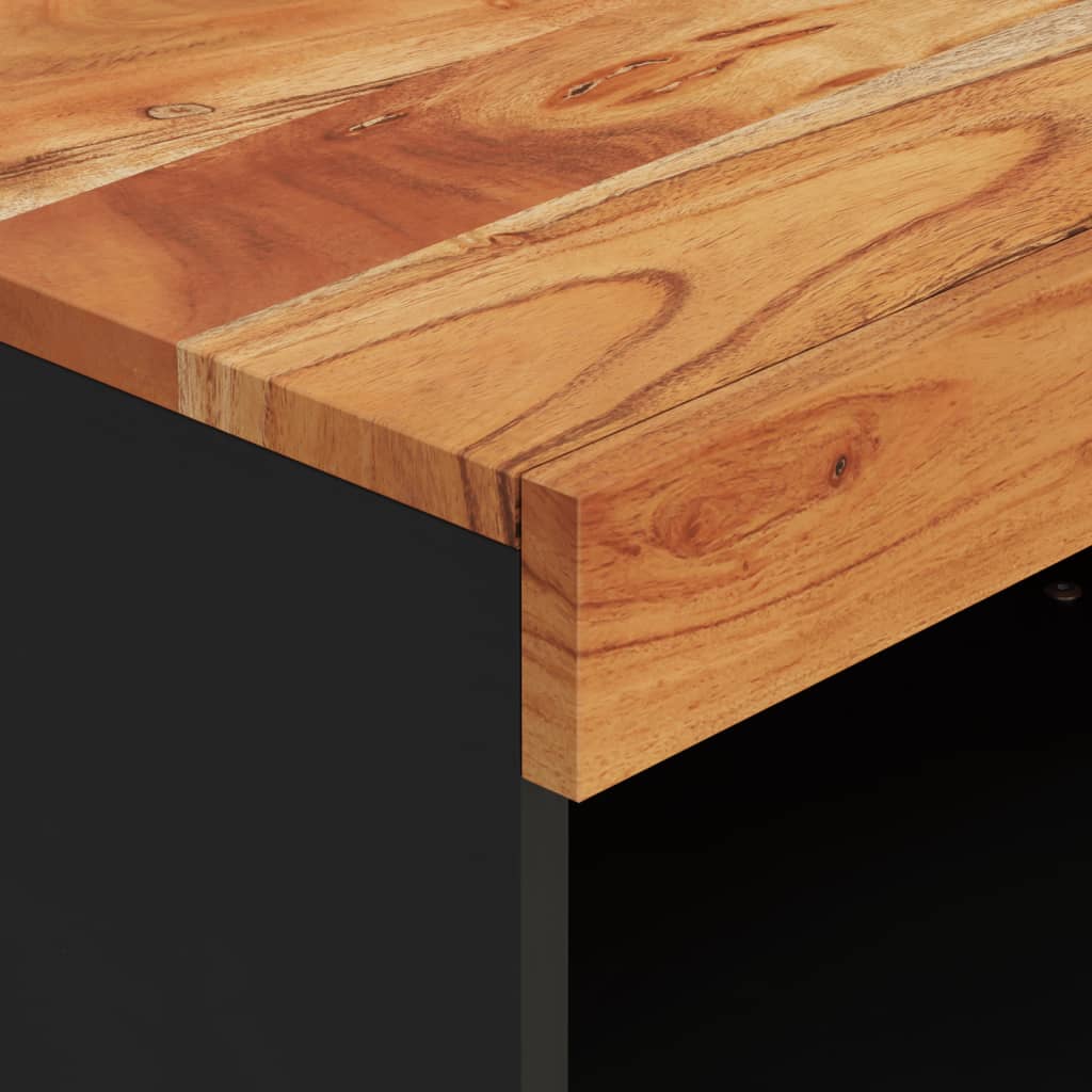 Tv-bänk 60x33x43,5 cm massivt återvunnet trä