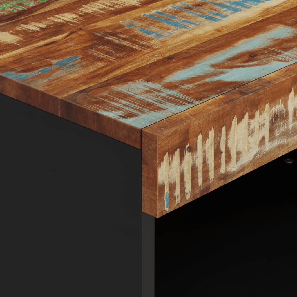 Tv-bänk 60x33x43,5 cm massivt återvunnet trä