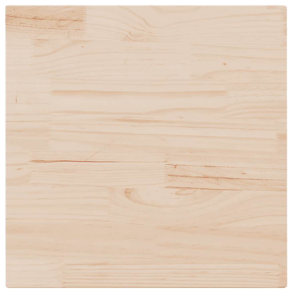 Bordsskiva 70x70x2,5 cm massivt trä furu fyrkantig