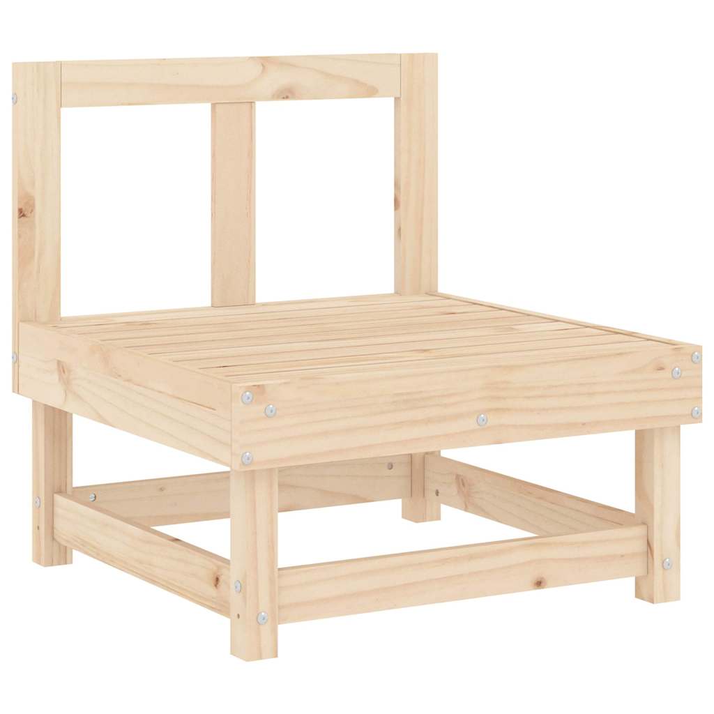 Mittensoffa med dynor massiv furu