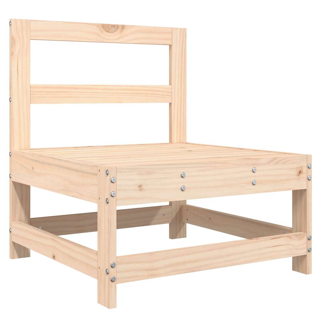 Mittensoffa med dynor massiv furu