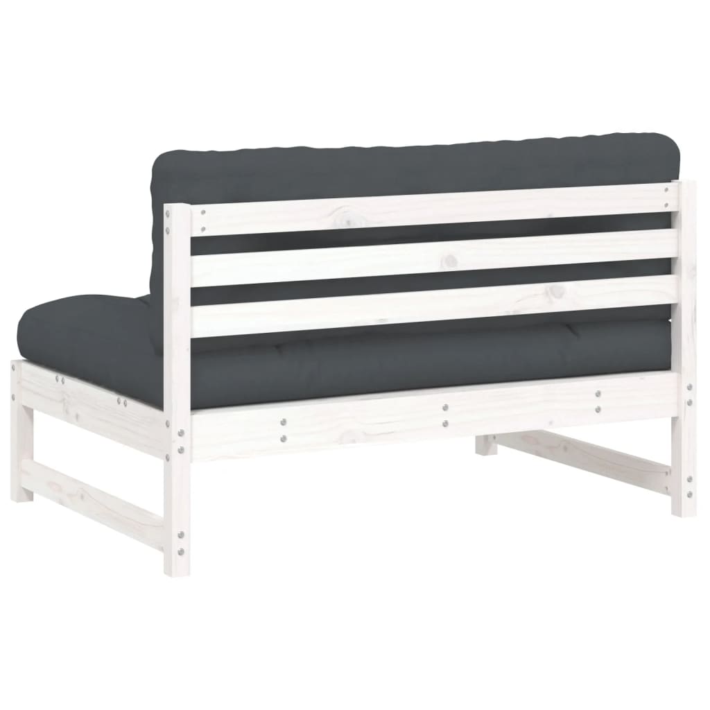 Mittensoffa vit 120x80 cm massiv furu