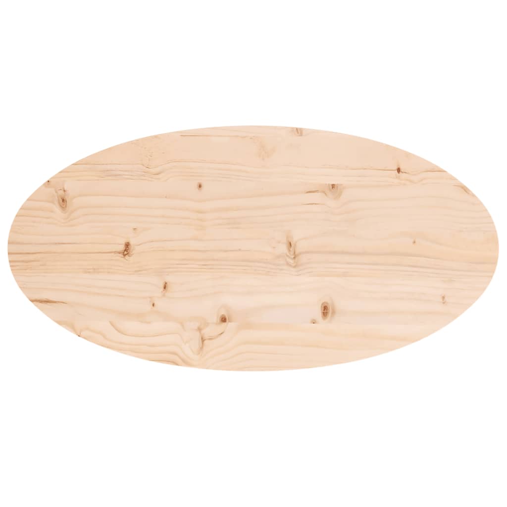 Bordsskiva 70x35x2,5 cm massivt trä furu oval