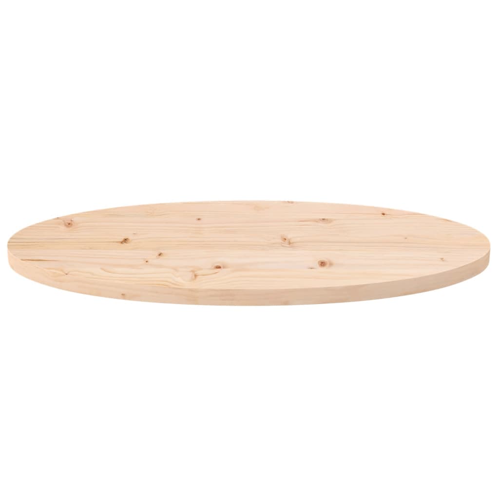 Bordsskiva 80x40x2,5 cm massivt trä furu oval