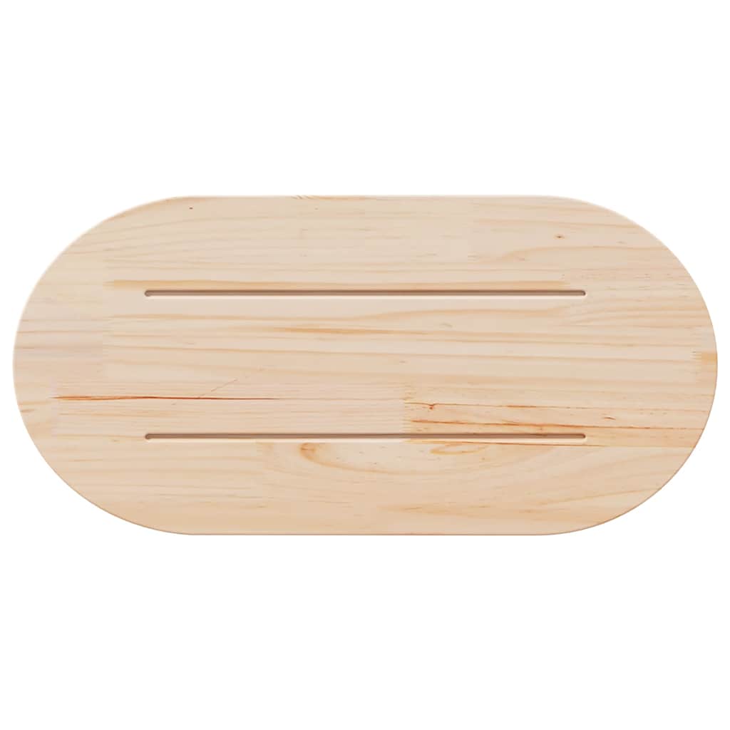 Bordsskiva 60x30x2,5 cm massivt trä furu oval