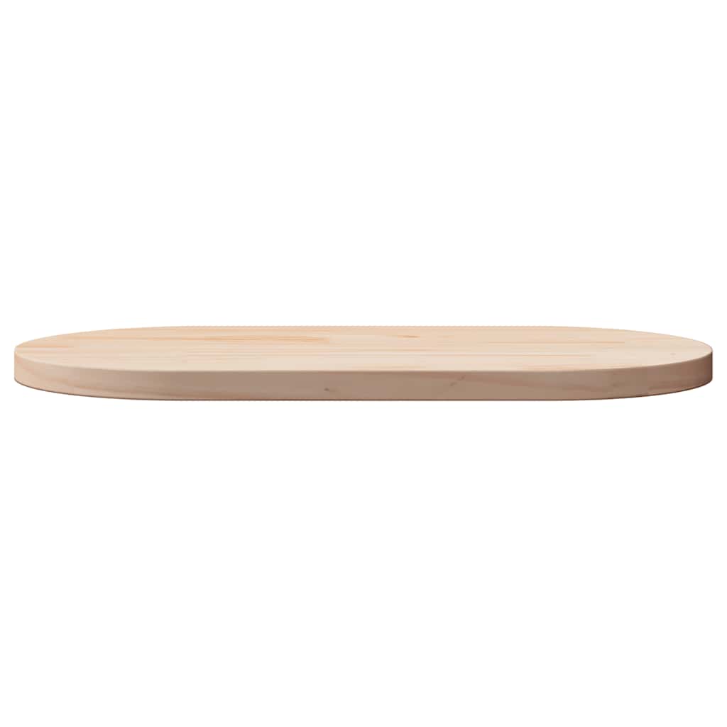 Bordsskiva 80x40x2,5 cm massivt trä furu oval
