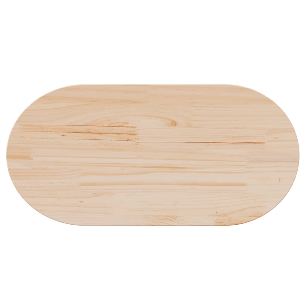 Bordsskiva 90x45x2,5 cm massivt trä furu oval