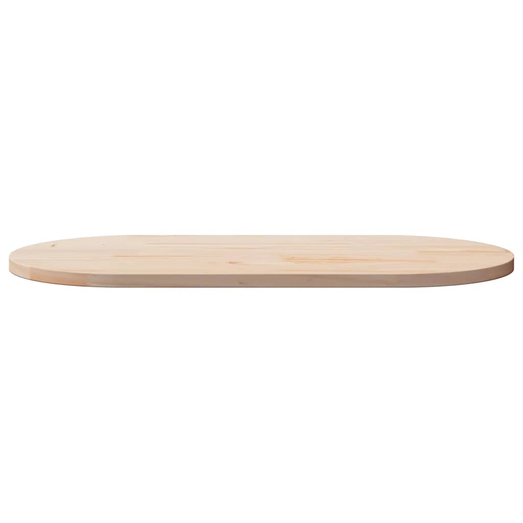 Bordsskiva 100x50x2,5 cm massivt trä furu oval