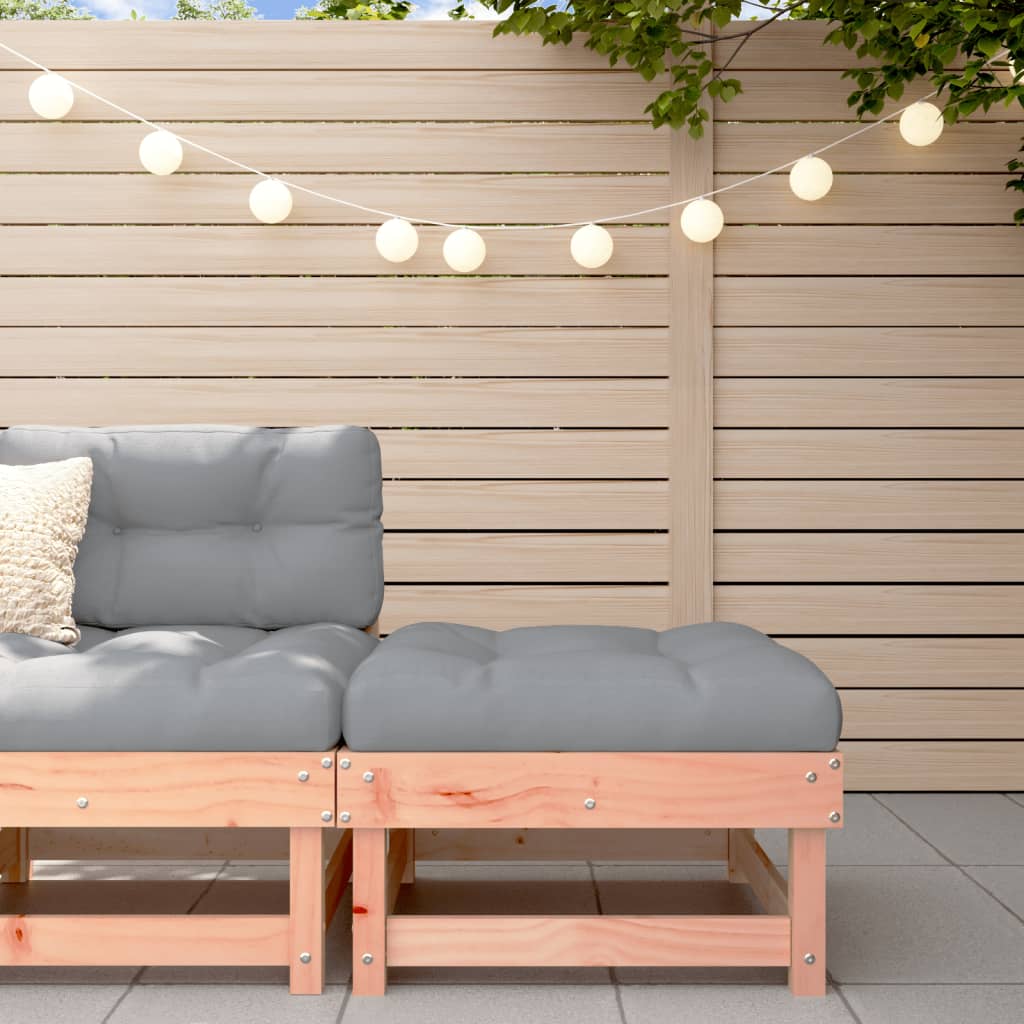 Fotpall för trädgården massivt douglasträ