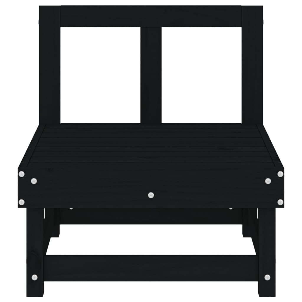 Mittensoffor 2 st svart massiv furu