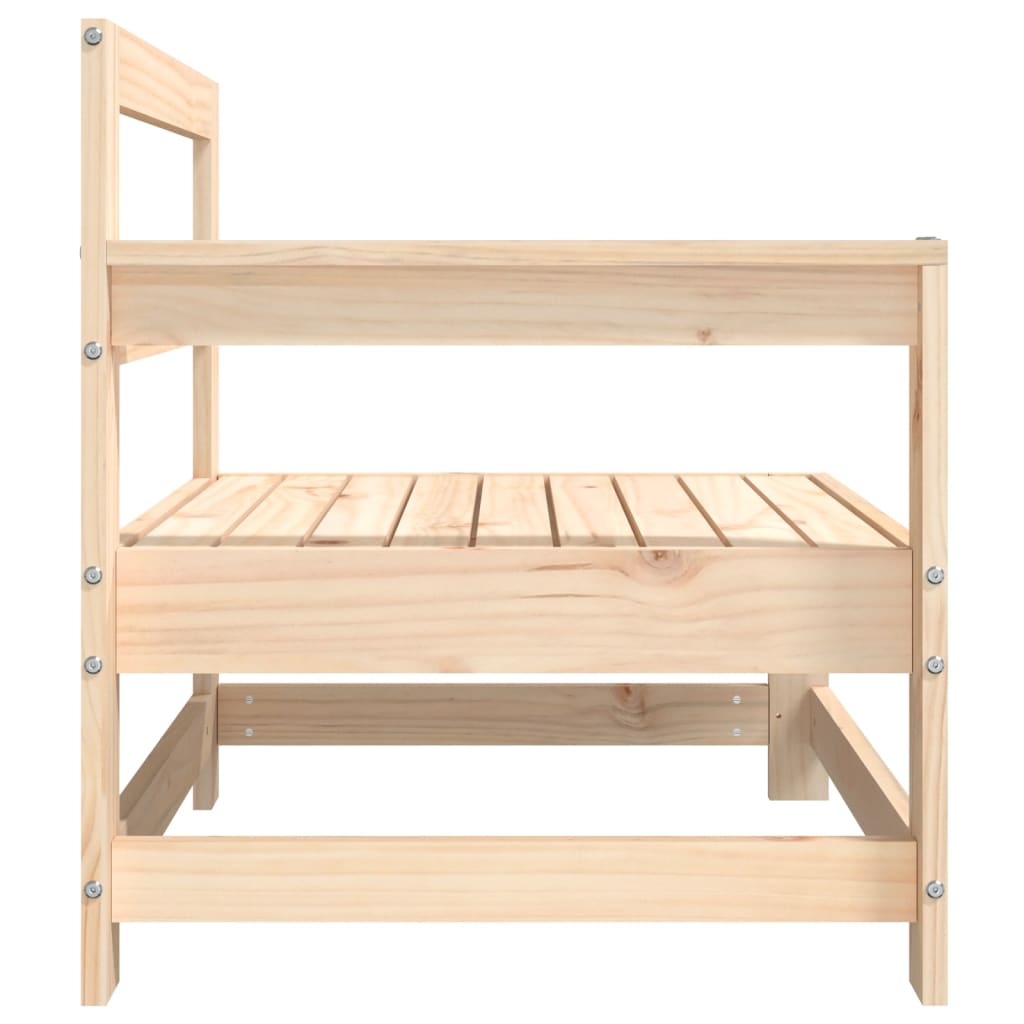 Hörnsektion till trädgårdssoffa massiv furu