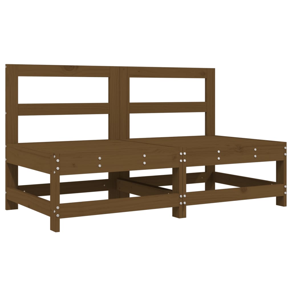 Mittensoffor 2 st honungsbrun massiv furu