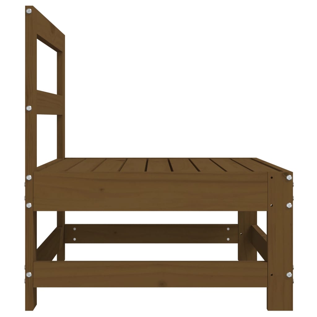 Mittensoffor 2 st honungsbrun massiv furu