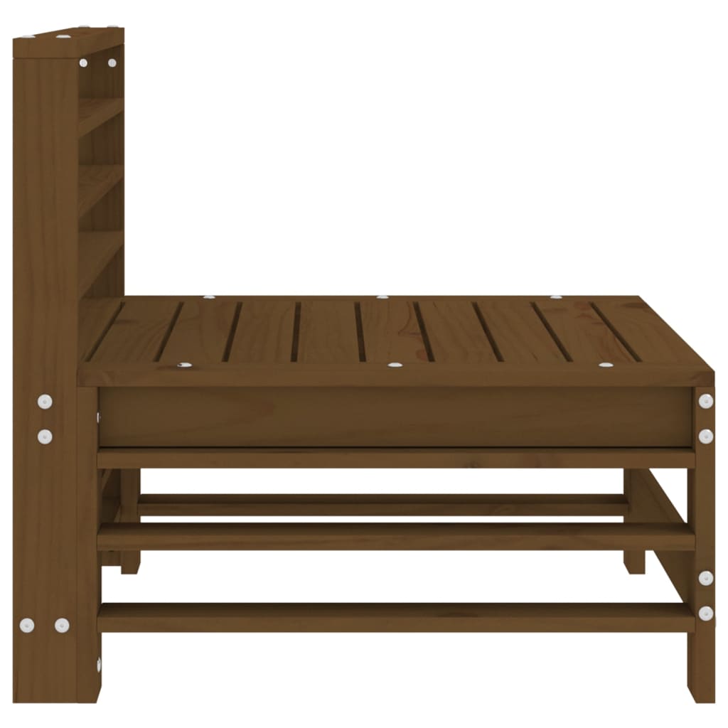 Mittensoffa honungsbrun massiv furu