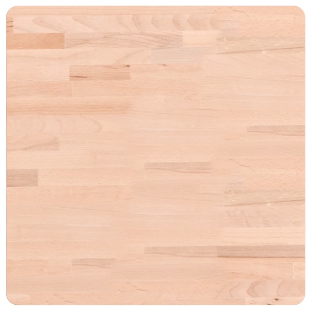 Bordsskiva 50x50x4 cm fyrkantig massivt bokträ